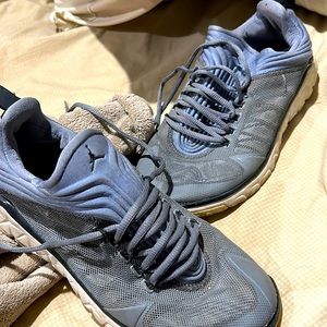 grey low top jordan’s